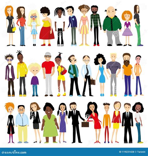 different people clipart.